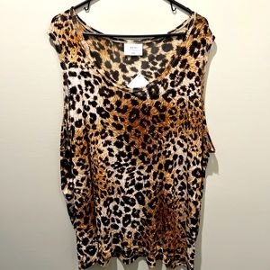 Cheetah print tank top